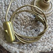 Lampe tulipe en laiton