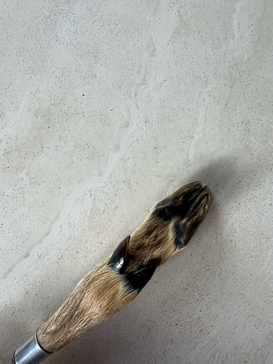 Deer hoof cheese knife