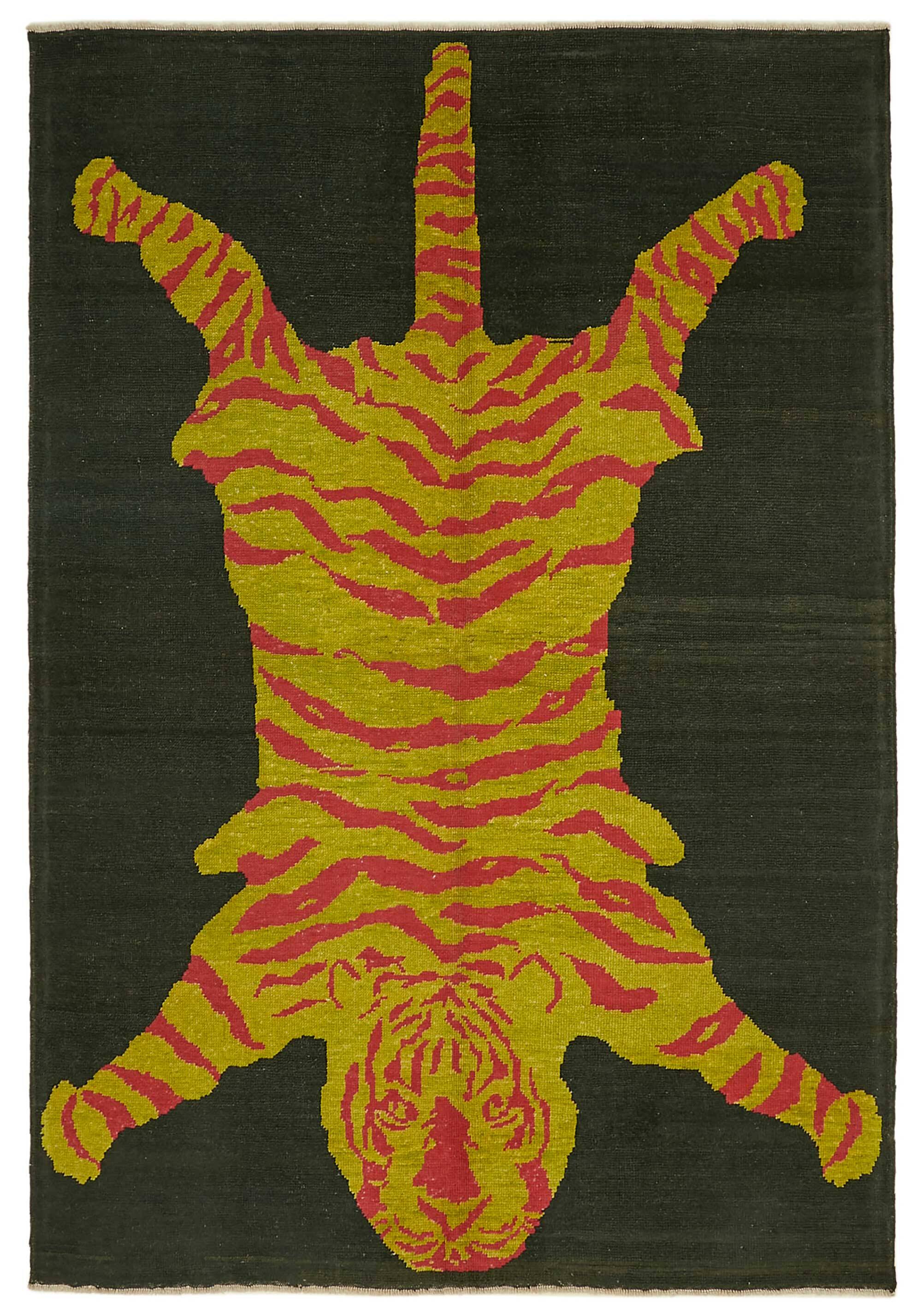 Turkish Handknotted Wool Tiger Rug  223 cm x 324 cm