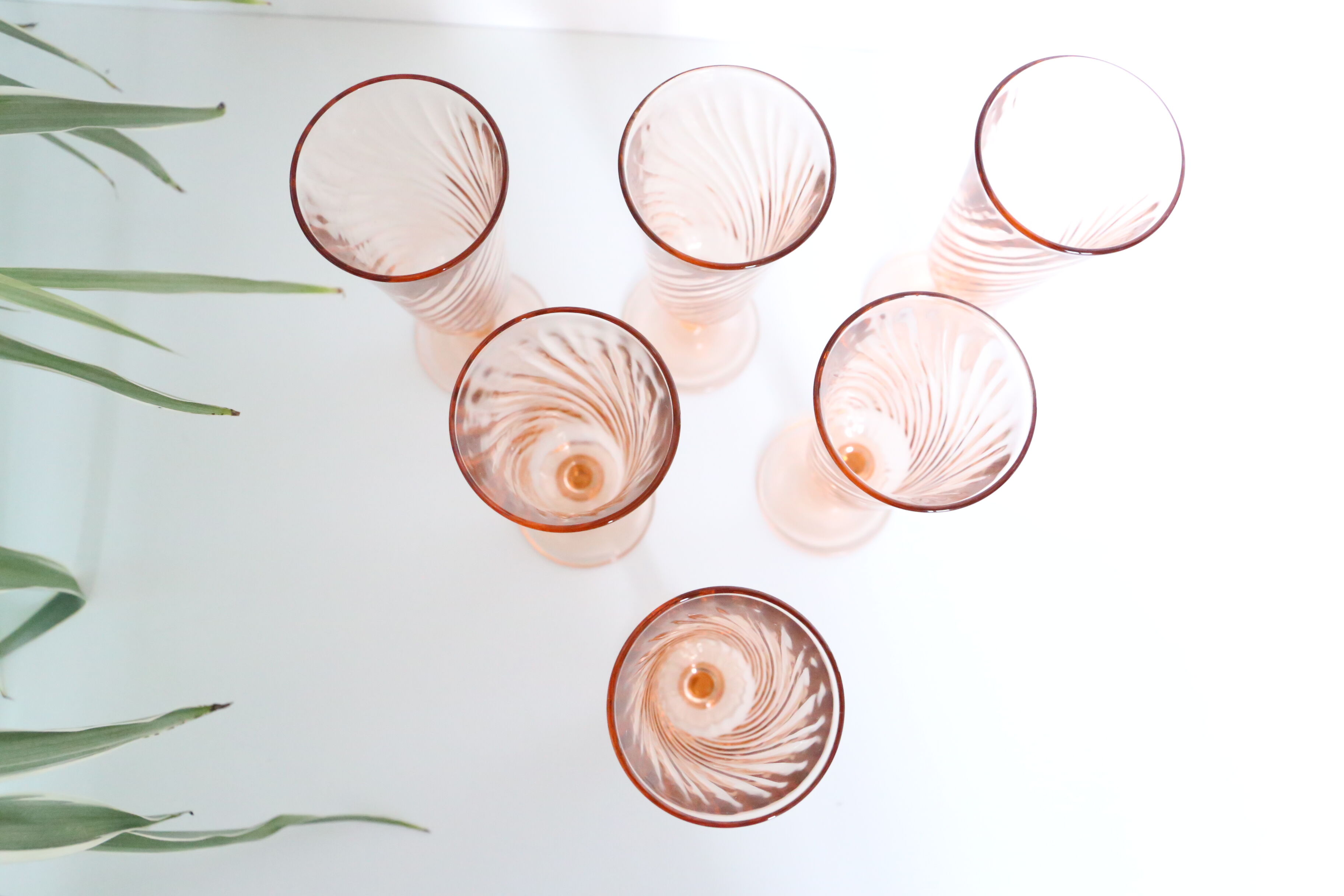 Flûtes en verre rose Rosaline, Arcoroc, lot de 6