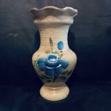 Vase fleuri peint à la main France style ancien vintage