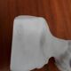 Bust biscuit porcelain Limoges young woman head after Donatello
