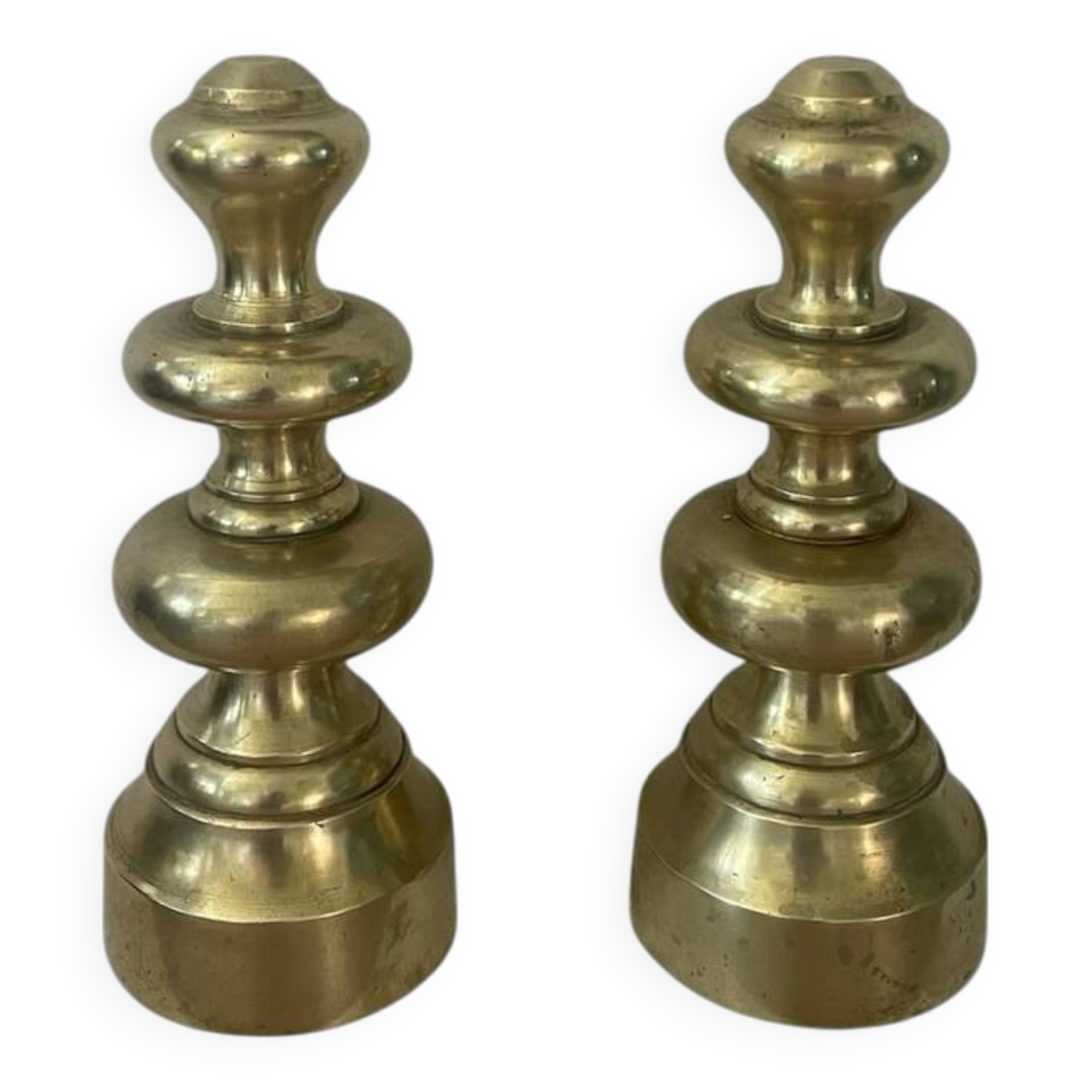 Paire de serre-livres en laiton