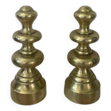 Pair of brass bookends