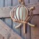 Paire d'appliques rotin vintage