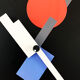 Nicolaï Canetti's constructivist wall clock for Artec, USA/Japan, 1980s