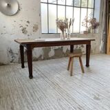 Solid oak farmhouse table 185cm