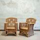 Ascona model wicker chairs by Vivai Del Sud, 1970s, set of 2