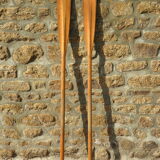 Pair of old wooden oars 153 cm