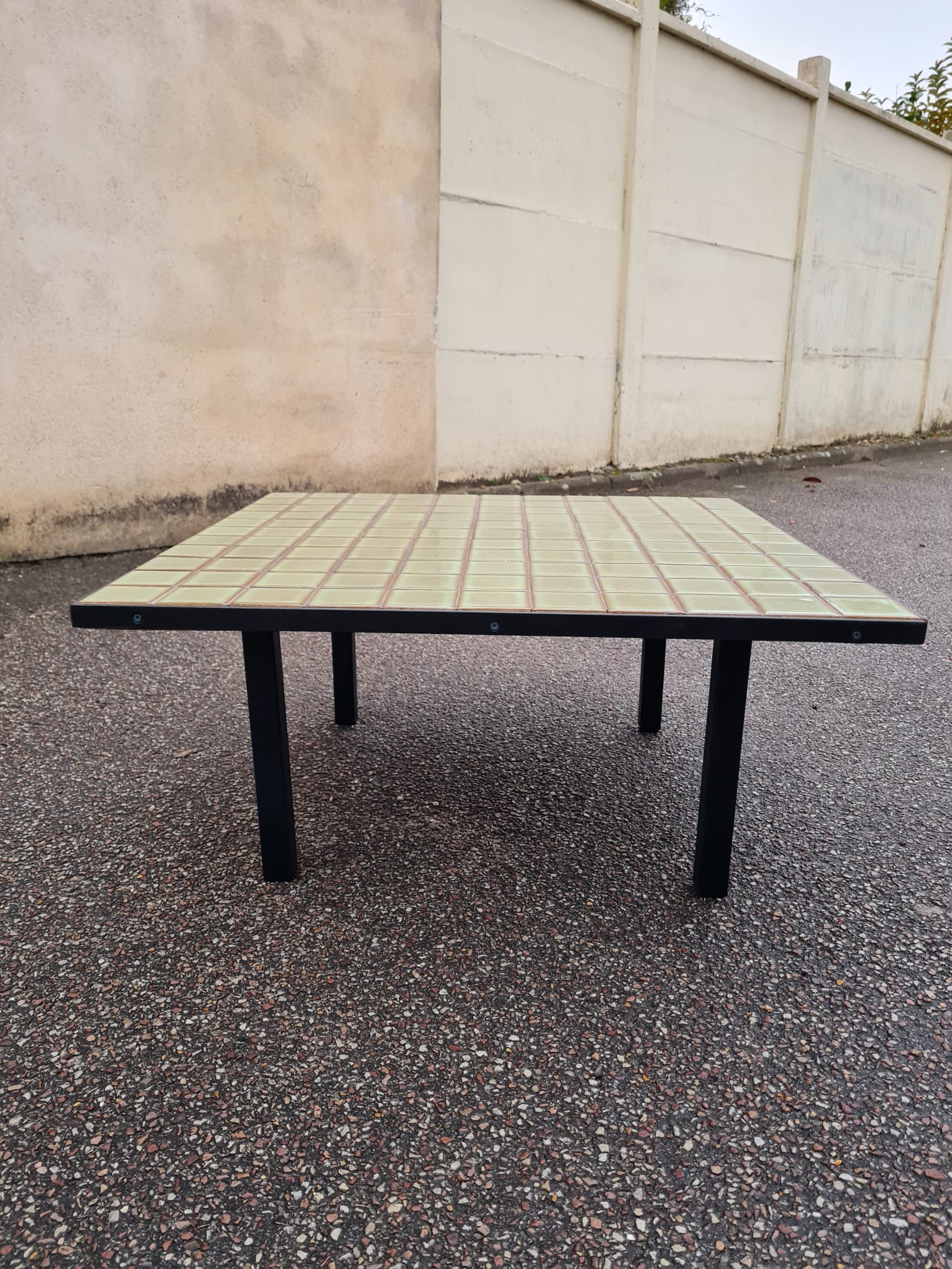 Coffee table mid century ceramic top