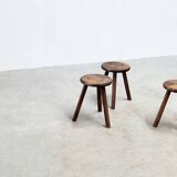 Set of three French stools