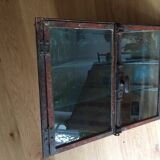 Metal and glass corner Cabinet