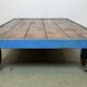Large blue industrial coffee table cart, 1960s
