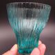 Set of 6 turquoise glass water glasses around 1975