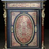Napoleon III sideboard (late 19th century), marble, Boulle marquetry.