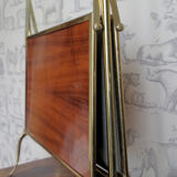 Brass folding magazine rack