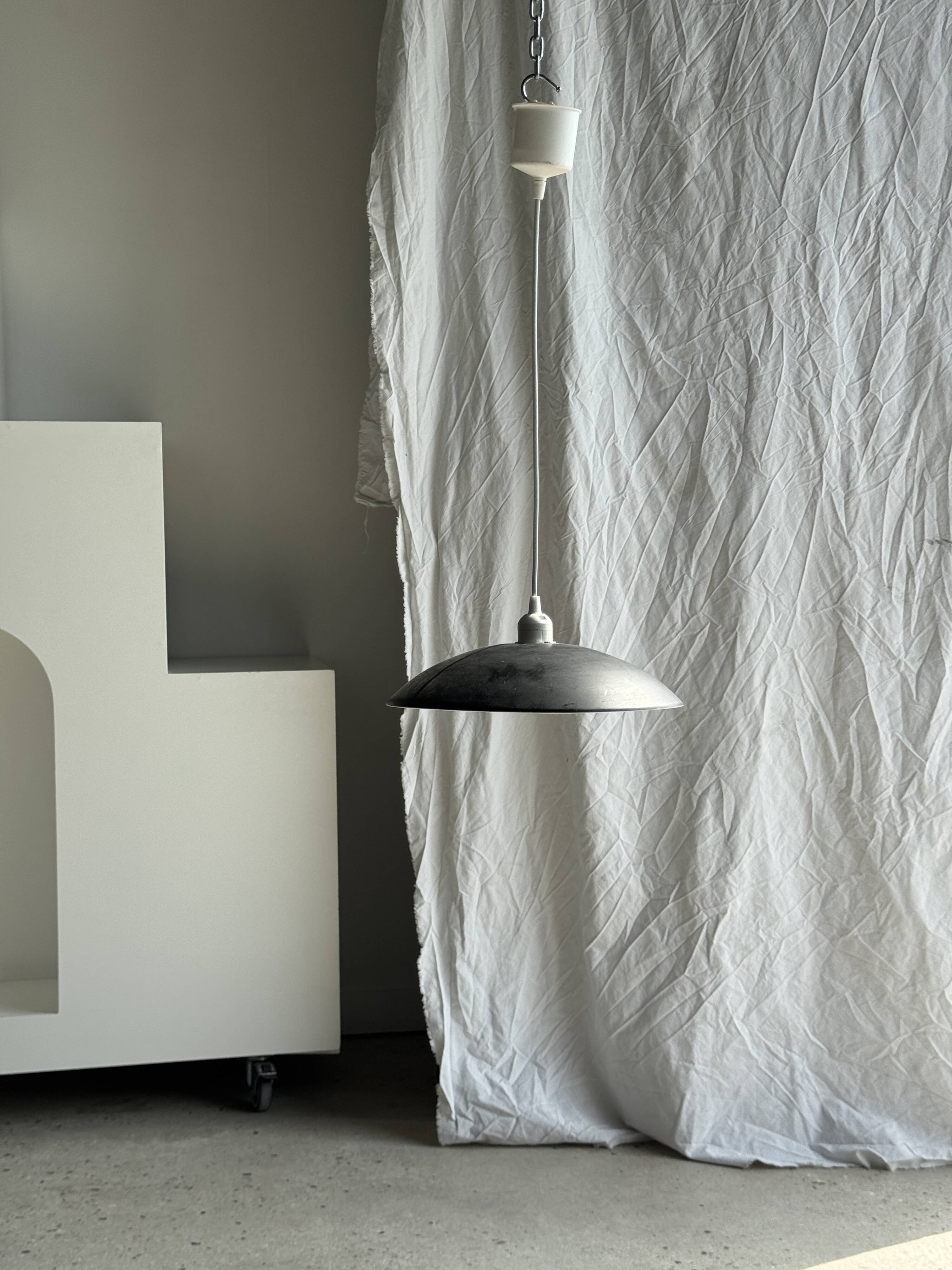 Vintage black pendant light D32