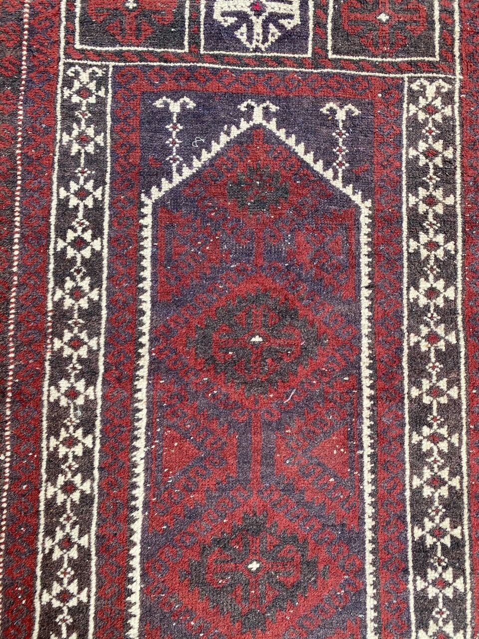 Vintage afghan carpet belutch 89x147 cm