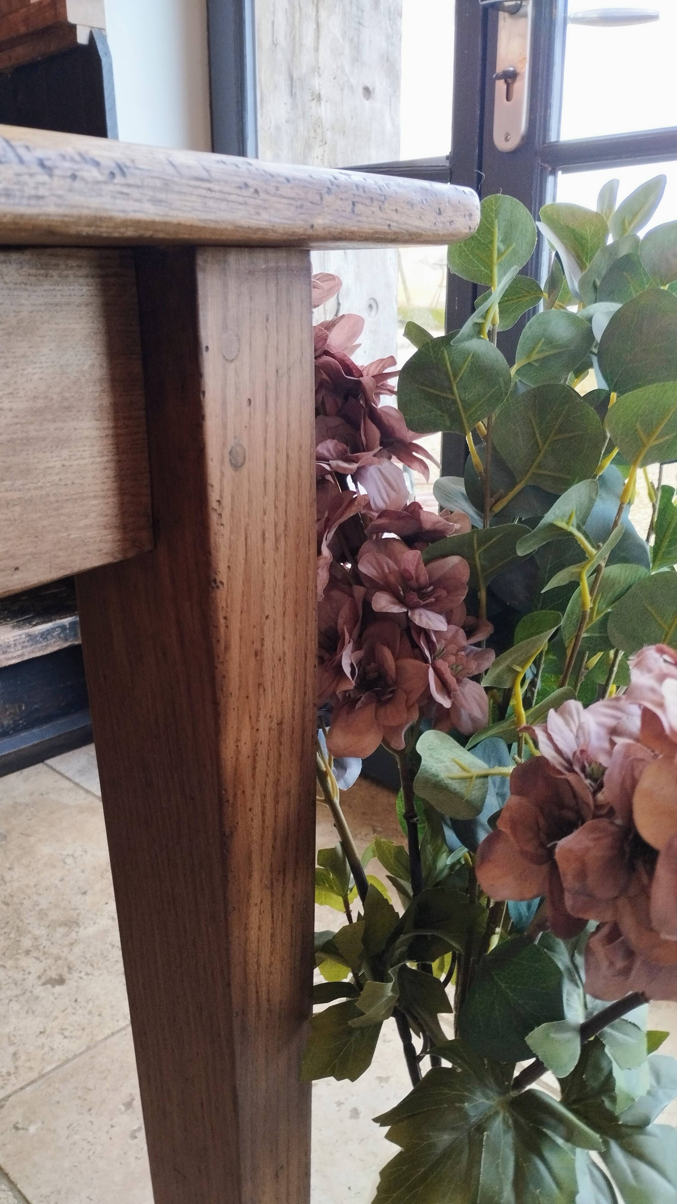 Solid oak farmhouse table 260x100