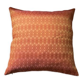 Glossy orange Kachin cushion 50x50 cm