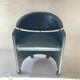 Italian leather armchair on casters by Matteo Grassi, 1990s