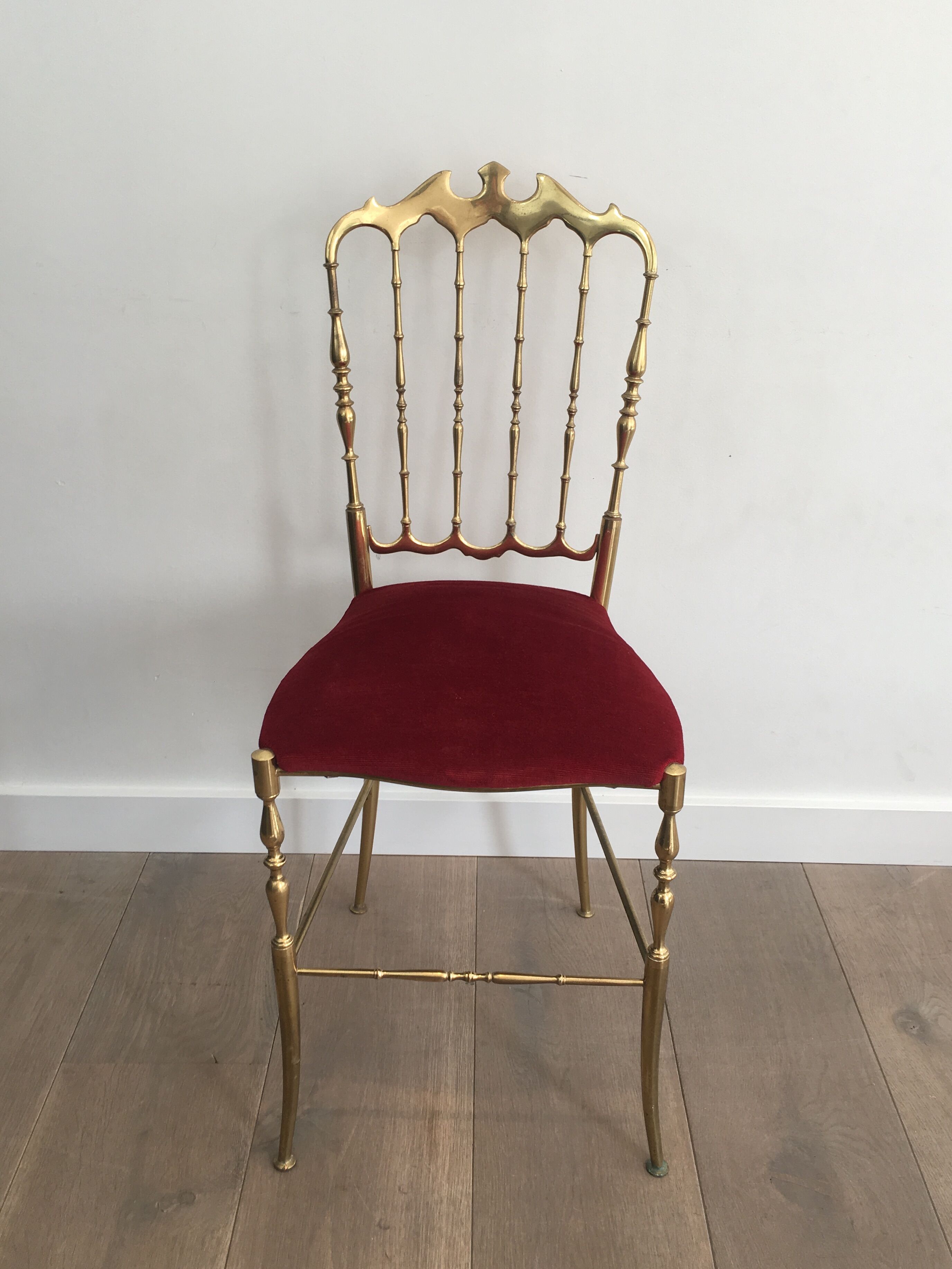 Chiavari brass chair