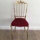 Chiavari brass chair
