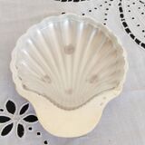 Silver scallop butter dish