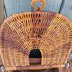 Large handmade wicker fishing basket
