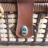 Wicker picnic basket