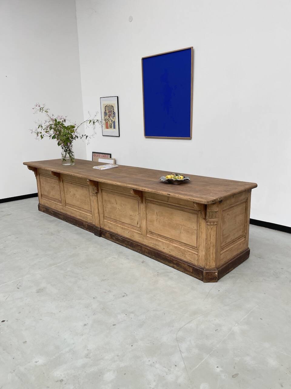 XXL oak and pine counter 350cm