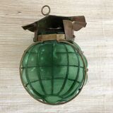 Marine lantern wall lamp in blown glass