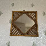 Rattan mirror