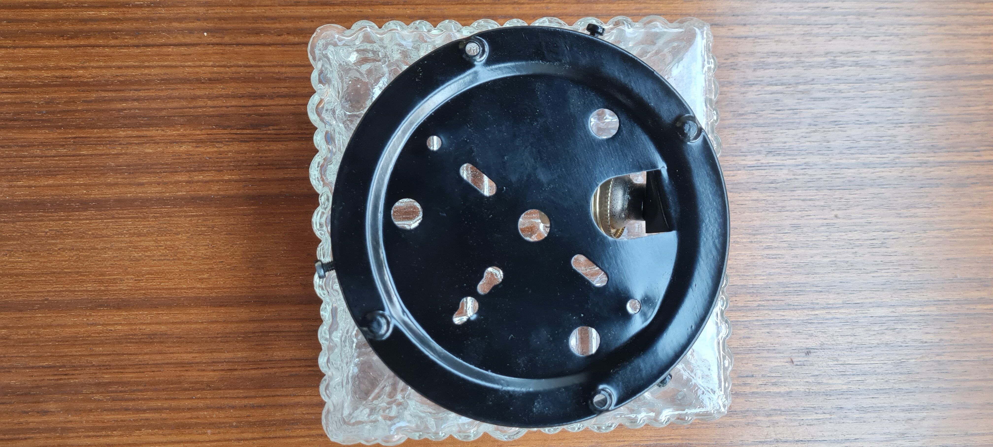 Wall lamp in chiseled glass 1960