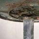 Art Deco cast iron side table