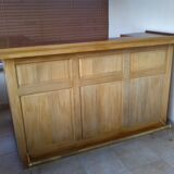 Bar and stools in teak