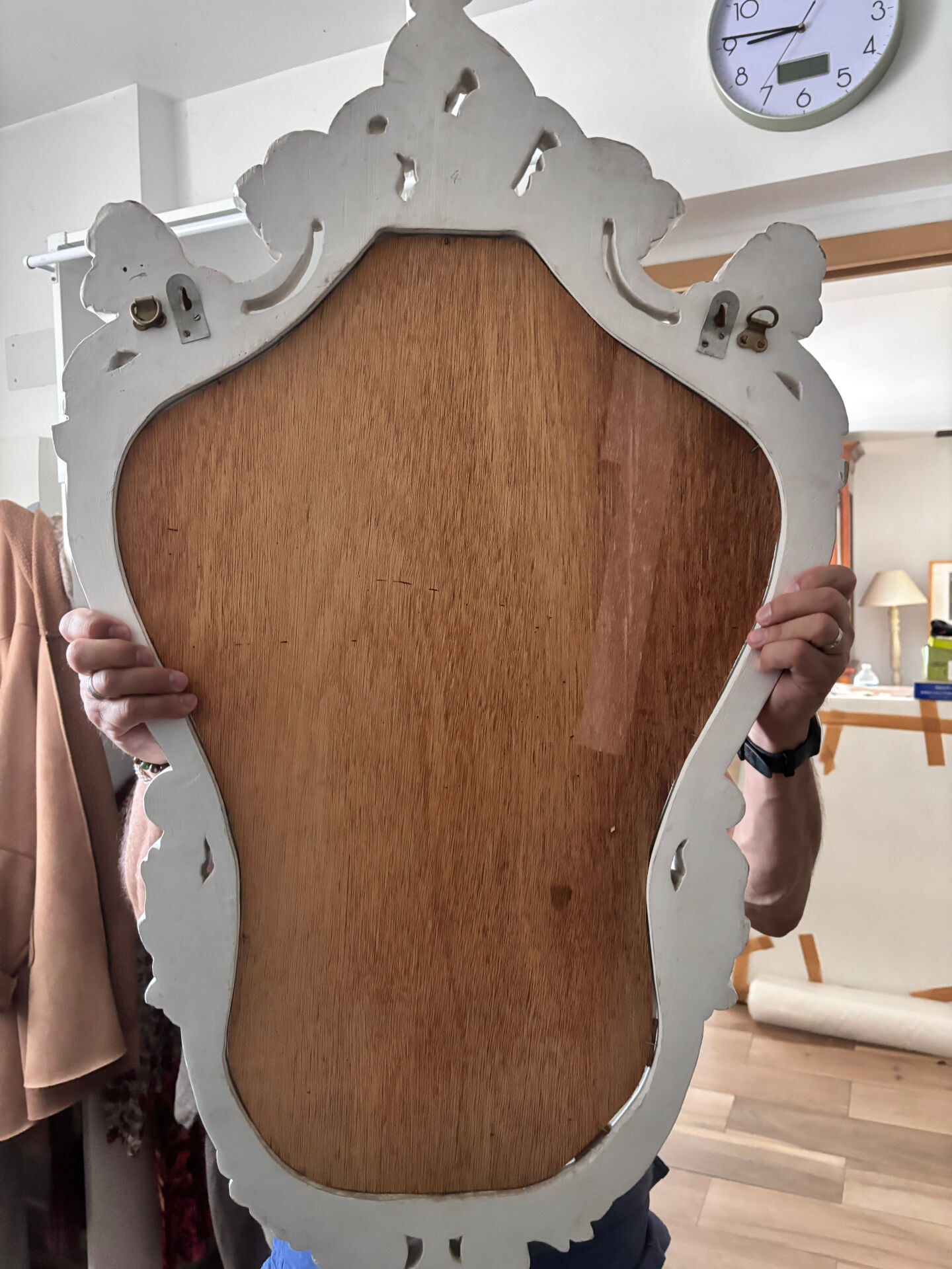 Louis XV rocaille style mirror in carved wood –