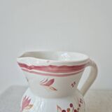 Small vintage pitcher/vase with floral decoration - Henriot Quimper