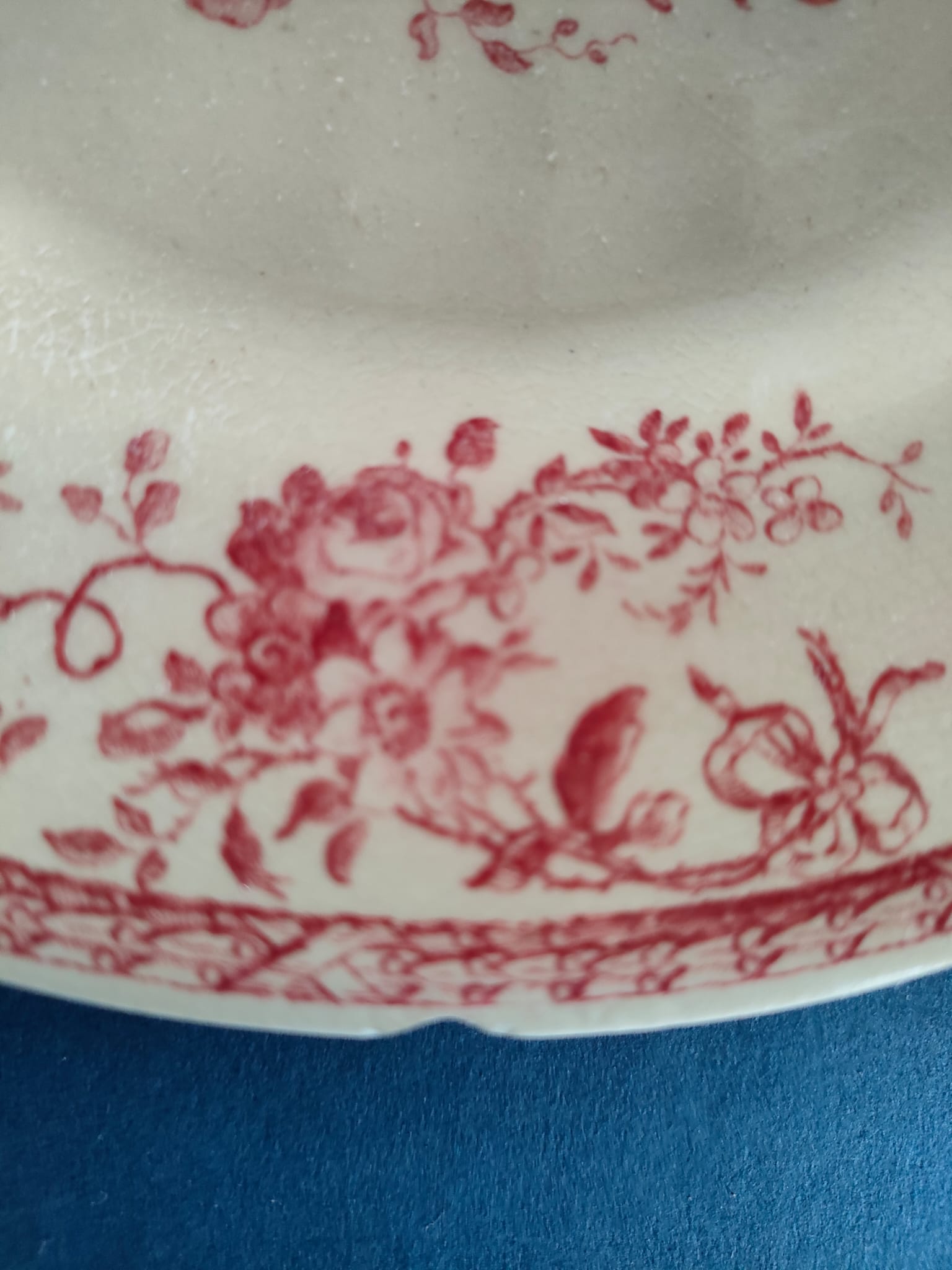 7 dessert plates from the gien earthenware factory