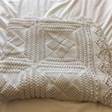 Ancien couvre lit crochet fait main