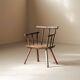 Fauteuil en bois massif, art populaire, Royaume-Uni , XIXᵉ siècle