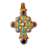 Croix en céramique émaillée, Marc Roussel.