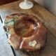 Large vintage alabaster pocket-empty ashtray
