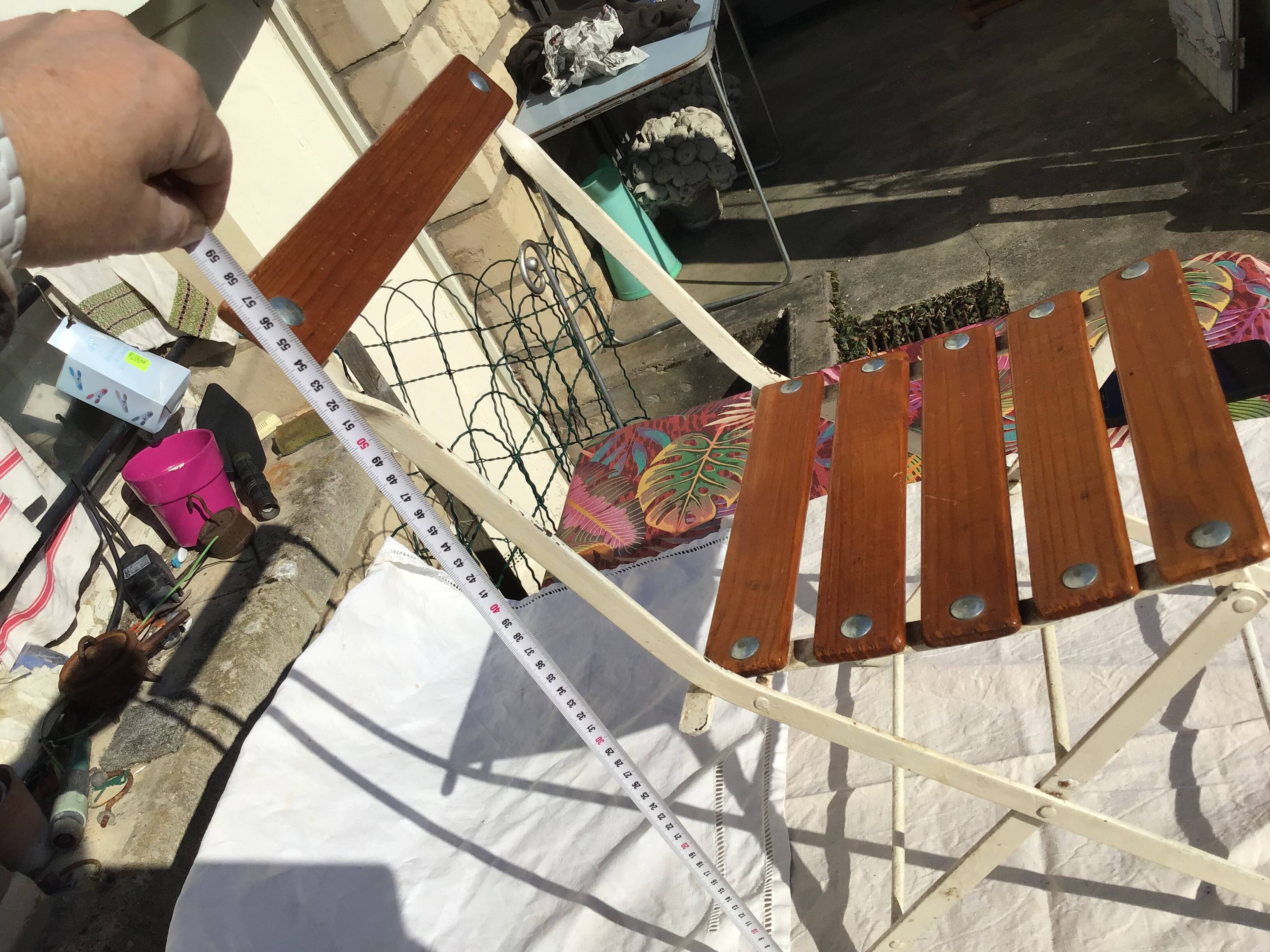 Wooden folding children's chair