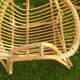 Lot de 2 fauteuils vintage forme corbeille en rotin je