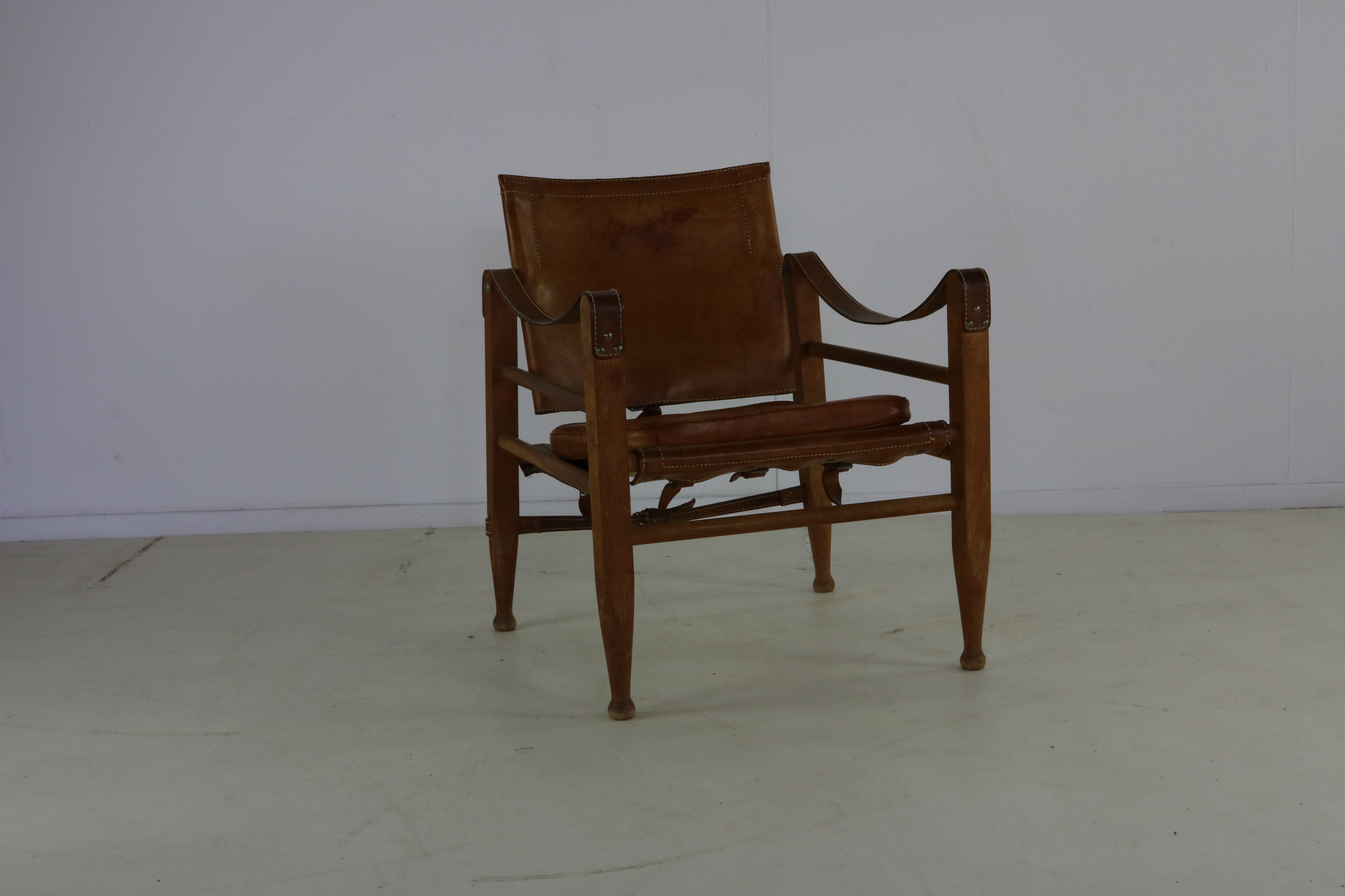 Sixties safari chair by Aage Bruun & son Denmark