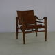 Sixties safari chair by Aage Bruun & son Denmark