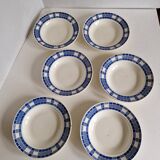 Set of 6 Badonviller Nil Model soup plates