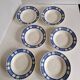 Set of 6 Badonviller Nil Model soup plates