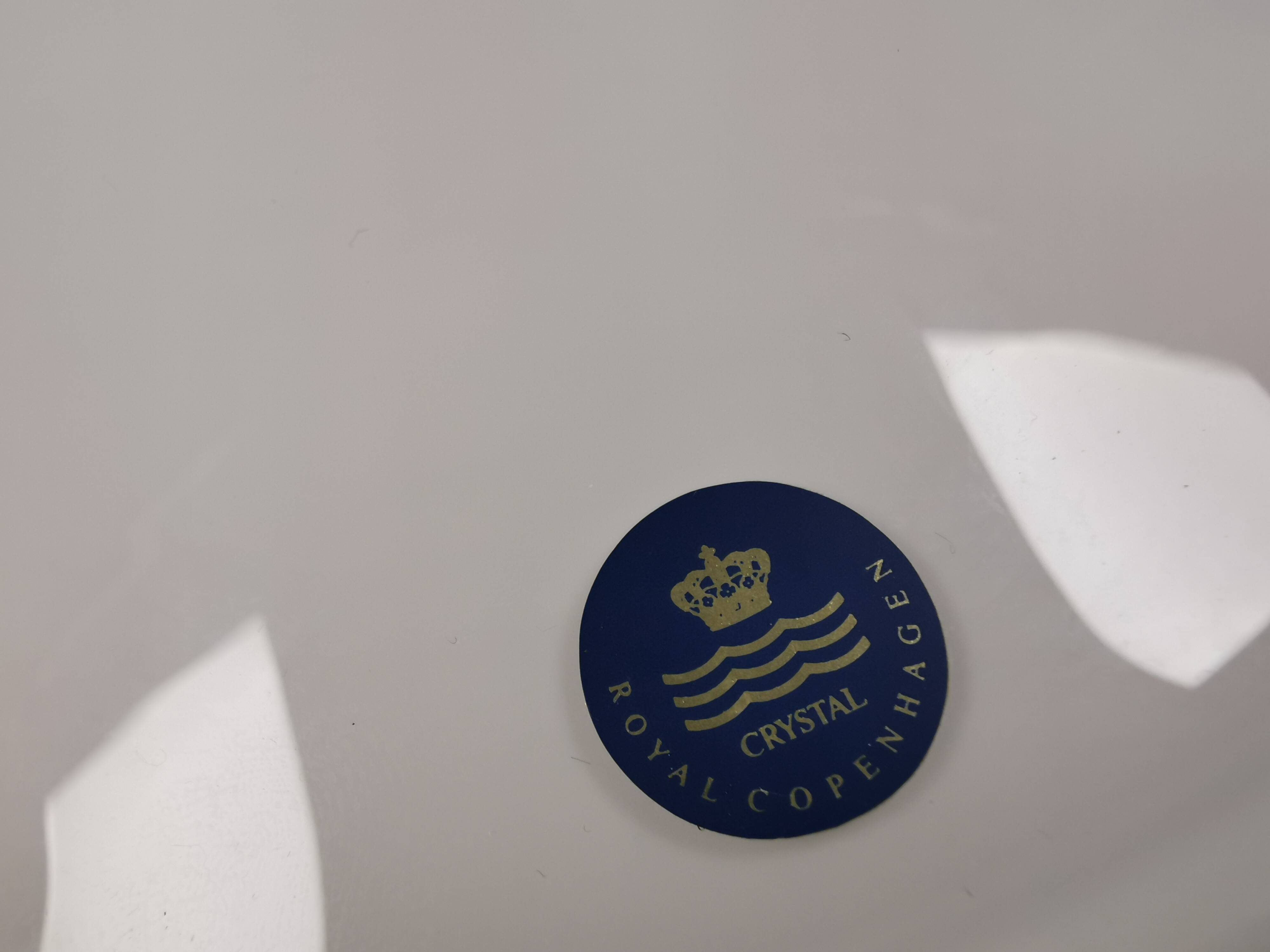 Mandarin hanging lamp made in opal white hand-crafted and mouth-blown glass